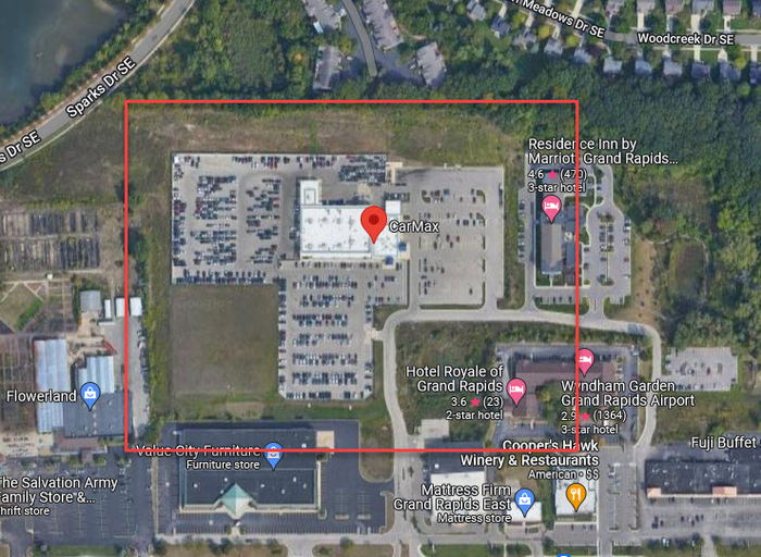 Splash Family Waterpark (Arnes Funland) - Aerial - Now Carmax As Of 2022
